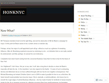 Tablet Screenshot of honknyc.wordpress.com