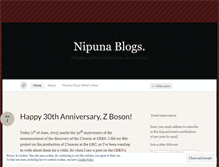 Tablet Screenshot of nipunablogs.wordpress.com