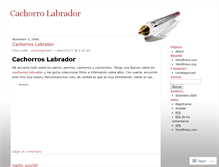 Tablet Screenshot of cachorrolabrador.wordpress.com