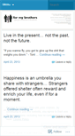 Mobile Screenshot of formybrothers.wordpress.com