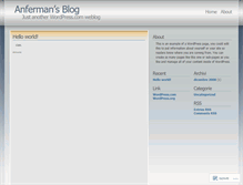 Tablet Screenshot of anferman.wordpress.com