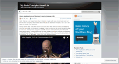 Desktop Screenshot of mybasicprinciples.wordpress.com