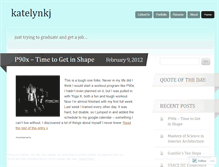 Tablet Screenshot of katelynkj.wordpress.com