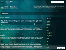 Tablet Screenshot of ilvolodimanta.wordpress.com