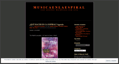 Desktop Screenshot of musicaenlaespiral.wordpress.com