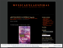 Tablet Screenshot of musicaenlaespiral.wordpress.com