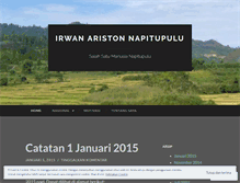 Tablet Screenshot of irwanariston.wordpress.com