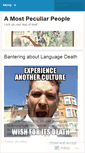 Mobile Screenshot of mostpeculiar.wordpress.com