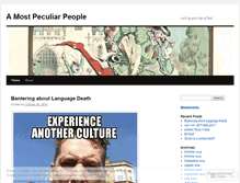 Tablet Screenshot of mostpeculiar.wordpress.com