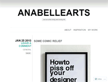 Tablet Screenshot of anabellearts.wordpress.com