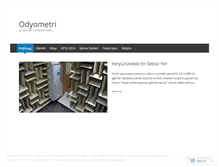 Tablet Screenshot of odyometri.wordpress.com