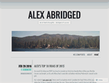 Tablet Screenshot of alexabridged.wordpress.com