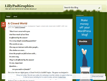 Tablet Screenshot of lillypadgraphics.wordpress.com