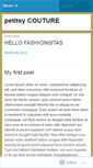 Mobile Screenshot of petitsycouture.wordpress.com
