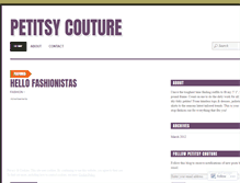Tablet Screenshot of petitsycouture.wordpress.com