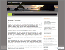 Tablet Screenshot of frontlinemusings.wordpress.com