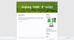 Desktop Screenshot of dogbag.wordpress.com