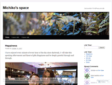Tablet Screenshot of michikoj.wordpress.com