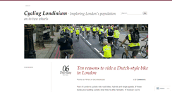Desktop Screenshot of cyclinglondinium.wordpress.com