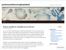 Tablet Screenshot of packersandmoversghaziabad.wordpress.com