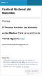 Mobile Screenshot of festivaldelmalambo.wordpress.com