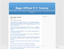 Tablet Screenshot of bogus911science.wordpress.com