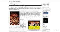 Desktop Screenshot of bedrockbargrill.wordpress.com