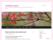 Tablet Screenshot of bkmeditationspace.wordpress.com
