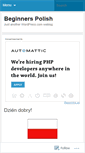 Mobile Screenshot of beginnerspolish.wordpress.com