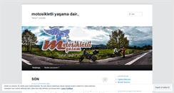 Desktop Screenshot of motosikletliyasam.wordpress.com