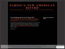 Tablet Screenshot of parisebistro.wordpress.com