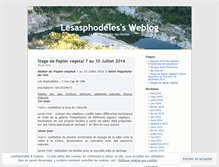 Tablet Screenshot of lesasphodeles.wordpress.com