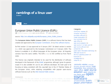 Tablet Screenshot of linuxuser32.wordpress.com