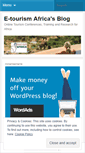 Mobile Screenshot of etourismafrica.wordpress.com