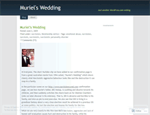 Tablet Screenshot of murielswedding.wordpress.com