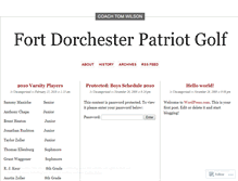 Tablet Screenshot of patriotgolf.wordpress.com