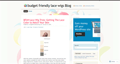 Desktop Screenshot of budgetfriendlylacewigs.wordpress.com