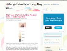 Tablet Screenshot of budgetfriendlylacewigs.wordpress.com