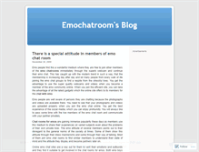 Tablet Screenshot of emochatroom.wordpress.com