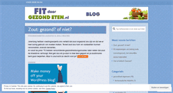 Desktop Screenshot of fitdoorgezondeten.wordpress.com