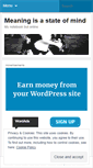 Mobile Screenshot of meaningisastateofmind.wordpress.com