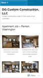 Mobile Screenshot of dgcustomconst.wordpress.com