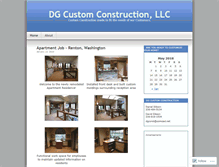 Tablet Screenshot of dgcustomconst.wordpress.com