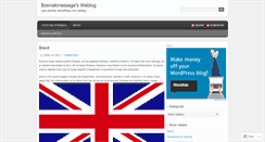 Desktop Screenshot of bosniakmessage.wordpress.com