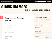 Tablet Screenshot of clovisnmmops.wordpress.com