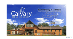 Desktop Screenshot of calvarybibleministries.wordpress.com