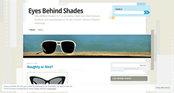 Desktop Screenshot of eyesbehindshades.wordpress.com