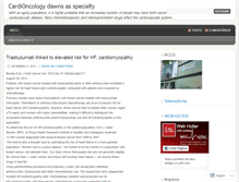 Tablet Screenshot of cardioncologia.wordpress.com