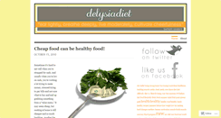 Desktop Screenshot of delysiadiet.wordpress.com