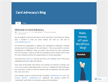 Tablet Screenshot of cardadvocacy.wordpress.com